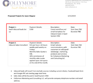proposal statement of work edited 1 Collymore Marketing and Consulting